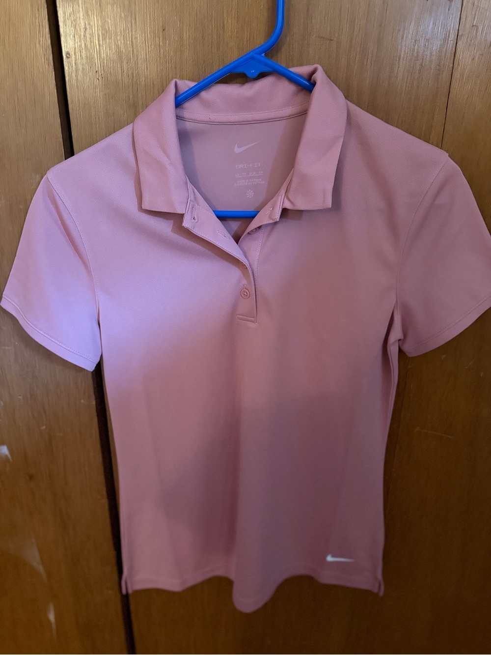 Nike Women’s Rose Pink Short-Sleeve Polo Shirt